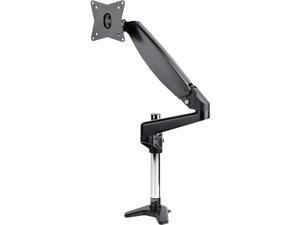StarTech Desk Mount Monitor Arm for Single VESA Display up to 32" or 49" Ultrawide 8kg/17.6lb - Full Motion Articulating & Height Adjustable - C-Clamp, Grommet - Single Monitor Arm