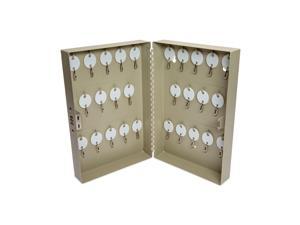 Combination Lockable Key Cabinet 28-Key Metal Sand 7.75 x 3.25 x 11.5 500124