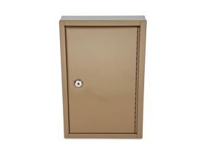 Key Lockable Key Cabinet 30-Key Metal Sand 8 x 2.63 x 12.13 500130