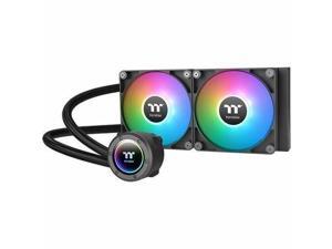 Thermaltake TH240 ARGB Sync V2 CPU Liquid Cooler/AlO Liquid Cooling/Fan 120mm*2/PWM 500~2000 RPM/Mirror Waterblock/MB ARGB Sync Control, CL-W361-PL12SW-A