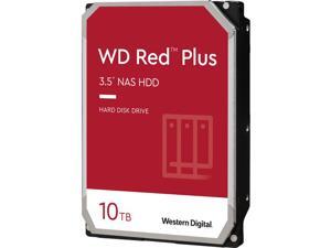 WD Red Plus 10TB NAS Hard Disk Drive - 7200 RPM Class SATA 6Gb/s, CMR, 256MB Cache, 3.5 Inch - WD101EFBX