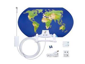 ANTOP AT-122B World Map Indoor Smartpass Amplified HDTV Antenna ANTOP AT-122B World Map Indoor Smartpass Amplified HDTV Antenna