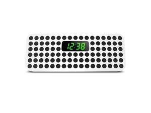 Philips Bluetooth Wireless Speaker with Clock Display, White SBT310W/37 Philips Bluetooth Wireless Speaker with Clock Display, White SBT310W/37