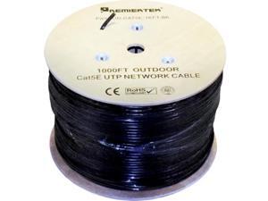 PREMIERTEK OD-CAT5E-1KFT-BK 1000FT CAT5E BLACK UTP OUTDOOR PREMIERTEK OD-CAT5E-1KFT-BK 1000FT CAT5E BLACK UTP OUTDOOR