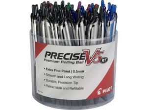 PILOT Precise V5 RT Premium Rolling Ball Pens, Tub of 48 Pens, Assorted Colors, Retractable and Refillable (5685A) PILOT Precise V5 RT Premium Rolling Ball Pens, Tub of 48 Pens, Assorted Colors, Retractable and Refillable (5685A)