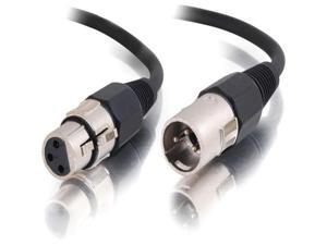 C2G 40061 Pro-Audio XLR Male to XLR Female Cable, Black (25 Feet, 7.62 Meters)