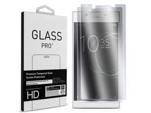Twin Pack for Sony Xperia L1 Clear Tempered Glass Screen Protectors 9H