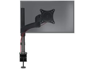 Duronic DM451X2 Solid Single LCD LED Desk Mount Arm Monitor Stand Bracket with Tilt and Swivel (Tilt -90°/+45°|Swivel 180°|Rotate 360°)