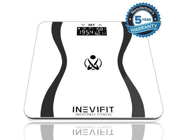 INEVIFIT BODY-ANALYZER SCALE, Highly Accurate Digital Bathroom Body  Composition Analyzer, Measures Weight, Body Fat, Water, Muscle, BMI,  Visceral Fat & Bone Mass for 10 Users 