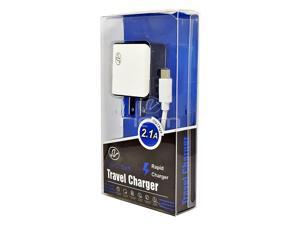 For Motorola Moto G7 Accessory Kit Wall Charger 2.1A w/ USB-C Power Data Cable White For Motorola Moto G7 Accessory Kit Wall Charger 2.1A w/ USB-C Power Data Cable White