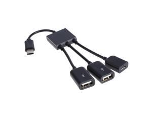 3in1 USB 3.1 Type-C To Micro USB 2.0 Power Charging Host OTG Hub Cable Adapter for Smart Phone 3in1 USB 3.1 Type-C To Micro USB 2.0 Power Charging Host OTG Hub Cable Adapter for Smart Phone
