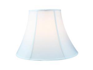 White Shantung Fabric Bell Lamp Shade 9x18x13.5