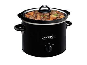 crock-pot 2-qt round manual slow cooker, black (scr200-b)