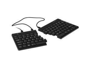 R-Go Tools Spilt Ergonomic Wired Keyboard, QWERTY, Black