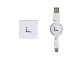 Urban Factory 4-port USB Hub - White Urban Factory 4-port USB Hub - White