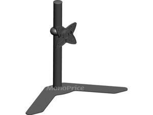 Monoprice Adjustable Tilting SINGLE Free Standing Desk Mount Bracket for 10~23in Monitors up to 33 lbs, Black