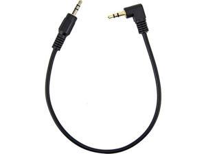 Rocstor Y10C191-B1 1Ft Slim 3.5Mm To Right Angle Sterio Audio Cable Black Rocstor Y10C191-B1 1Ft Slim 3.5Mm To Right Angle Sterio Audio Cable Black