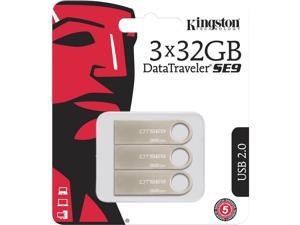 32GB USB 2.0 DATATRAVELER SE9 (METAL CASING) (3 PACK) 32GB USB 2.0 DATATRAVELER SE9 (METAL CASING) (3 PACK)