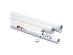 Quality Park 46018 Fiberboard Mailing Tube, Recessed End Plugs, 24 x 3, White, 25/Carton Quality Park 46018 Fiberboard Mailing Tube, Recessed End Plugs, 24 x 3, White, 25/Carton