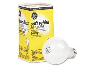 GE Three-Way Soft White Incandescent Globe Bulb 50/100/150 Watts 97494 GE Three-Way Soft White Incandescent Globe Bulb 50/100/150 Watts 97494