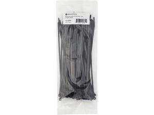 Monoprice 8-inch Cable Tie, 100pcs/Pack, 40 lbs Max Weight - Black Monoprice 8-inch Cable Tie, 100pcs/Pack, 40 lbs Max Weight - Black