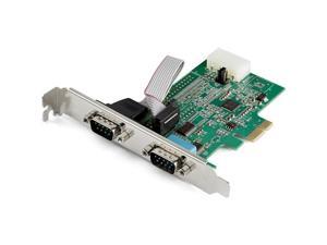 StarTech 2 Port PCIe RS232 Serial Adapter Card PEX2S953
