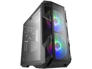Cooler Master MasterCase H500M ATX Mid-Tower Computer Case Four Tempered Glass Panels with Addressable RGB Fans & Controller Watercooling Support Cooler Master MasterCase H500M ATX Mid-Tower Computer Case Four Tempered Glass Panels with Addressable RGB Fans & Controller Watercooling Support