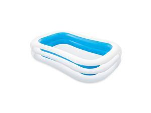 Intex 198 Gallon Inflatable Family Swimming Pool, Vinyl Blue for Children Kid 8.5ft x 5.75ft x 22in Intex 198 Gallon Inflatable Family Swimming Pool, Vinyl Blue for Children Kid 8.5ft x 5.75ft x 22in