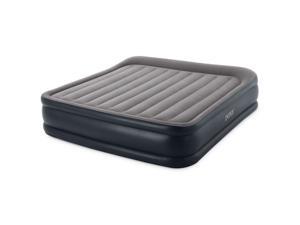 Intex 64137VM 16.5 Inch Deluxe Inflatable Air Mattress Bed with Built In Pump, King Size Intex 64137VM 16.5 Inch Deluxe Inflatable Air Mattress Bed with Built In Pump, King Size