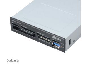 Akasa USB 3.0 SuperSpeed Memory Card Reader AK-ICR-14