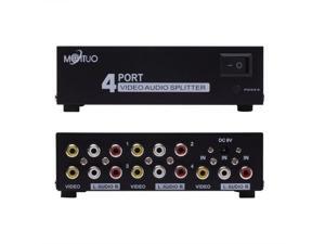 4 Ports Video audio RCA AV Switch Selector 4-Way Splitter Box 4 Ports Video audio RCA AV Switch Selector 4-Way Splitter Box