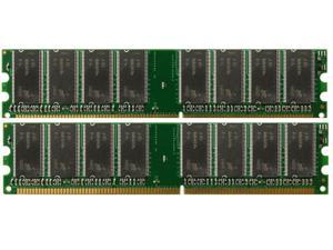 2GB KIT( 2x1GB) PC-3200 Dual Channel 184-pin DIMM Memory DDR1-400 MHz