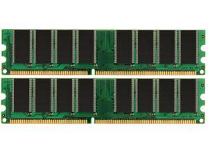 2GB (2 X 1GB) RAM DDR-400MHz  PC-3200  DIMM 184-PIN Memory