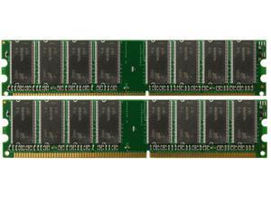 2GB (2X 1GB) DIMM 184-PIN  DDR2 PC2-3200 Low Density Desktop RAM