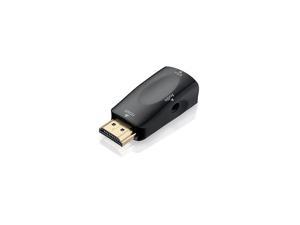 Gold-plated HDMI to VGA Converter Adapter with 3.5mm audio Port Cable For PC, Laptop, DVD, Desktop, Ultrabook, Notebook, Intel Nuc, Macbook Pro, Chromebook, Roku Streaming Media Player etc