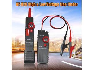 NF-820 High & Low Voltage Cable Tester Underground Wire Tracker Test Tools with LED NF-820 High & Low Voltage Cable Tester Underground Wire Tracker Test Tools with LED