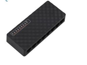 Mini 8 Port Network Switch 10/100Mbps RJ45 Port HUB Fast Ethernet LAN Extension Adapter with Full-Duplex & Half-Duple Mini 8 Port Network Switch 10/100Mbps RJ45 Port HUB Fast Ethernet LAN Extension Adapter with Full-Duplex & Half-Duple