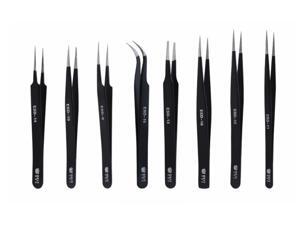 8pcs/lot Excellent Quality IndUSAtrial Anti-static Tweezers Maintenance Tools ESD Eyebrow Eye False Makeup Tools 8pcs/lot Excellent Quality IndUSAtrial Anti-static Tweezers Maintenance Tools ESD Eyebrow Eye False Makeup Tools