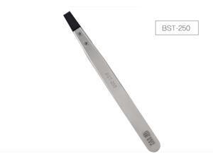 Carbon Fiber Plastic Removable Tweezers BST-250 Stainless Steel Anti-Static Tweezers For PCB Semiconductor Microelectronics Carbon Fiber Plastic Removable Tweezers BST-250 Stainless Steel Anti-Static Tweezers For PCB Semiconductor Microelectronics