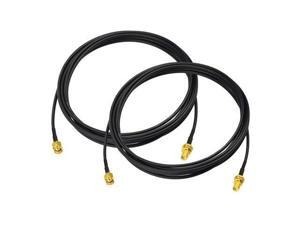 (2-Pack) RP-SMA Male to RP-SMA Female Bulkhead Mount RG174 WiFi Antenna Extension Cable 3m/10 feet for Wireless Mini PCI Express PCIE Network Card USB WiFi Adapter WiFi Router Booster Camera (2-Pack) RP-SMA Male to RP-SMA Female Bulkhead Mount RG174 WiFi Antenna Extension Cable 3m/10 feet for Wireless Mini PCI Express PCIE Network Card USB WiFi Adapter WiFi Router Booster Camera