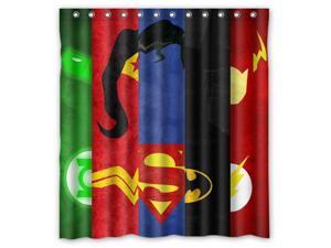 Custom Justice league Waterproof Shower Curtain High Quality Bathroom Curtain With Hooks 66"(W)*72"(H) Custom Justice league Waterproof Shower Curtain High Quality Bathroom Curtain With Hooks 66"(W)*72"(H)