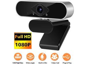 1080P Webcam with Microphone, NEK Tech Webcam Full HD PC Skype Camera, Video Calling and Recording for Computer Laptop Desktop, Plug and Play USB Camera for YouTube, Compatible with Windows 1080P Webcam with Microphone, NEK Tech Webcam Full HD PC Skype Camera, Video Calling and Recording for Computer Laptop Desktop, Plug and Play USB Camera for YouTube, Compatible with Windows