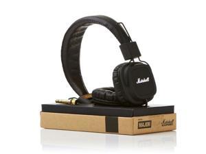 Marshall Major with Mic Wired Premium Headphone - Black Marshall Major with Mic Wired Premium Headphone - Black
