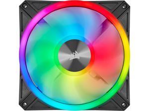 CORSAIR QL Series, iCUE QL140 RGB, 140mm RGB LED Fan, Dual Pack with Lighting Node CORE, CO-9050100-WW