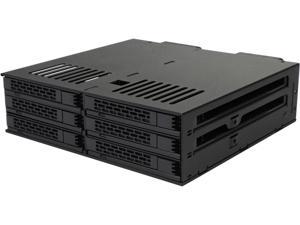 ICY DOCK 6 x 2.5 SSD to 5.25 Drive Bay Hot Swap Backplane Cage Mobile Rack Comparable to Tray-less Design - Expresscage MB326SP-B