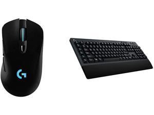 Logitech G703 Lightspeed Wireless Gaming Mouse - Black & G613 Lightspeed Wireless Mechanical Gaming Keyboard, Multihost 2.4 GHz + Blutooth Connectivity - Black