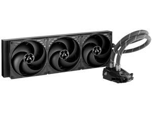 ARCTIC Liquid Freezer II 420 - Multi Compatible All-in-One CPU AIO Water Cooler, Compatible with Intel & AMD, Efficient PWM Controlled Pump, Fan Speed: 200-1700 RPM (Controlled via PWM) - Black