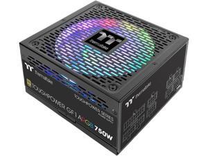 Thermaltake Toughpower GF1 ARGB 750W 80+ Gold 16.8 Million Colors 18 Addressable LEDs 5V Motherboard Sync/Analog Controlled SLI Full Modular Power Supply