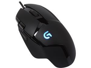 Logitech G402 Black 8 Buttons 1 x Wheel USB Wired Optical 4000 dpi Hyperion Fury FPS Gaming Mouse with High Speed Fusion Engine 910-004069