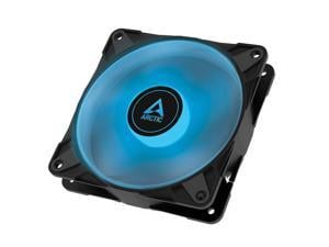 ARCTIC P12 PWM PST RGB 0dB - 120 mm PWM case Fan Optimized for Static Pressure, case Fan, semi-Passive: 0-2000 RPM, 12V 4 pin RGB LED, Single Fan - Black
